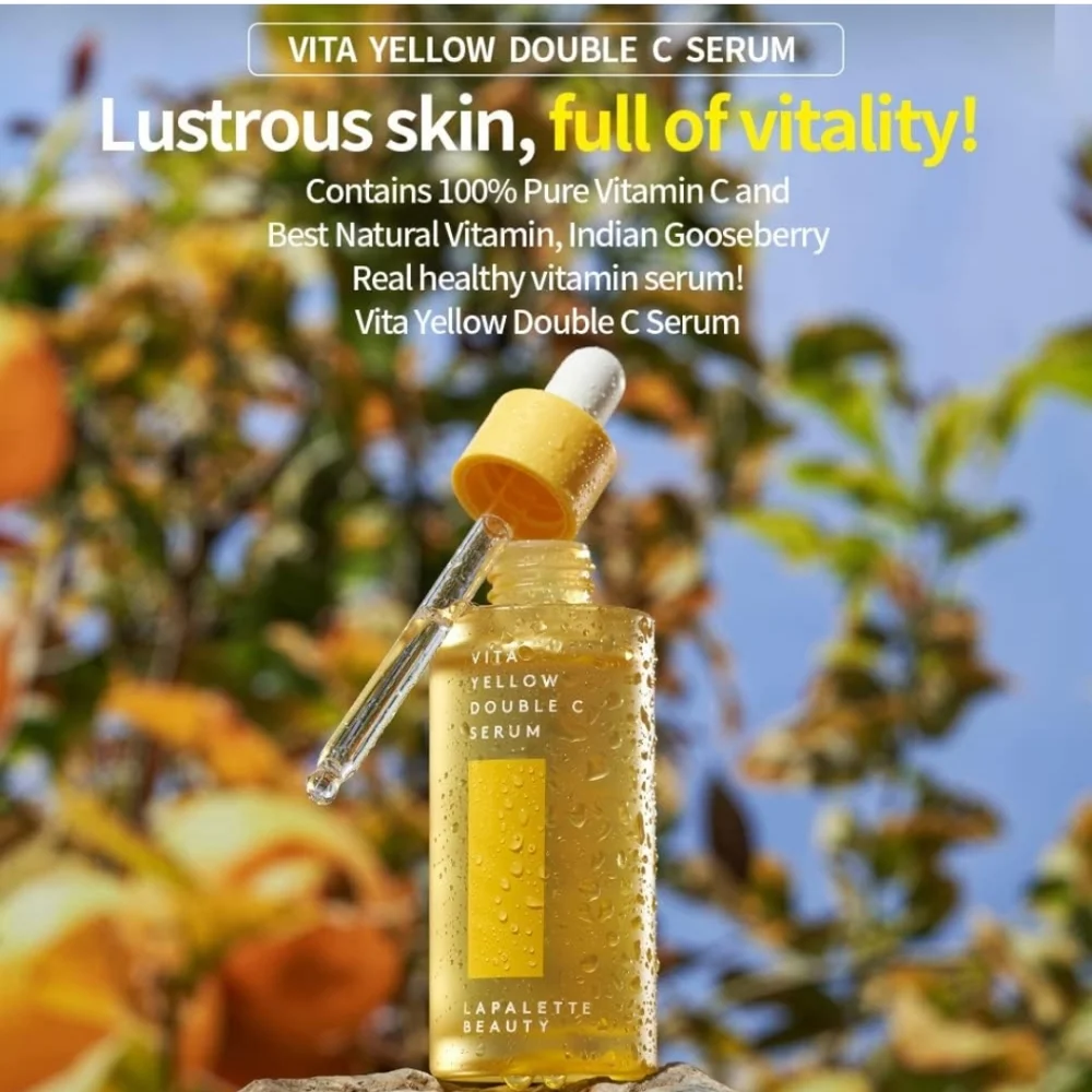 Lapalette Beauty Vita Yellow Double C Facial Serum, 1.18 fl. oz
